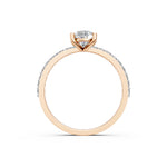 Load image into Gallery viewer, Elira Pear Solitaire Diamond Womens Ring
