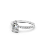 Load image into Gallery viewer, Elira Pear Solitaire Diamond Womens Ring
