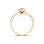 Load image into Gallery viewer, Elira Pear Solitaire Diamond Womens Ring
