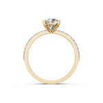 Load image into Gallery viewer, Elina Round Solitaire Diamond Womens Ring
