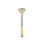 Load image into Gallery viewer, Elina Round Solitaire Diamond Womens Ring
