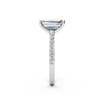 Load image into Gallery viewer, Elara emerald Solitaire Diamond Womens Ring
