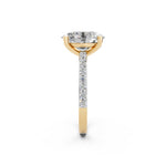 Load image into Gallery viewer, Eaira Oval Solitaire Diamond Womens Ring

