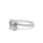Load image into Gallery viewer, Drisa Round Solitaire Diamond Womens Ring

