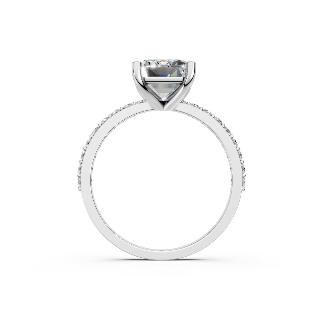 Dreya Emerald Solitaire Diamond Womens Ring