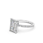 Load image into Gallery viewer, Dreya Emerald Solitaire Diamond Womens Ring
