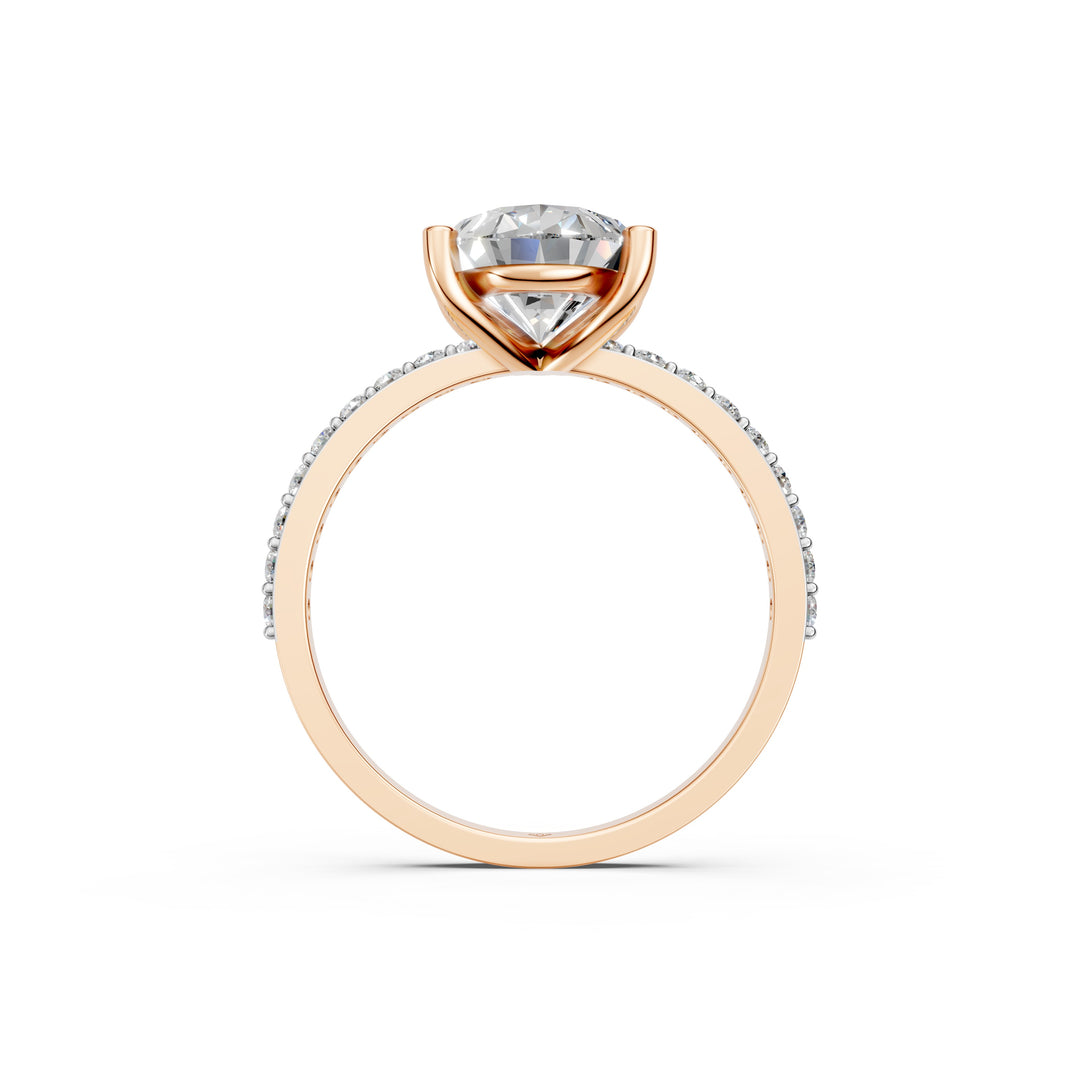 Diora Pear Solitaire Diamond Womens Ring