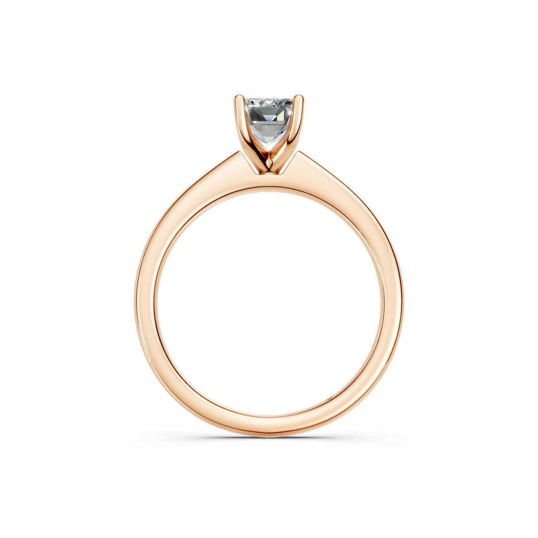Malya Emerald Solitaire Diamond Womens Ring