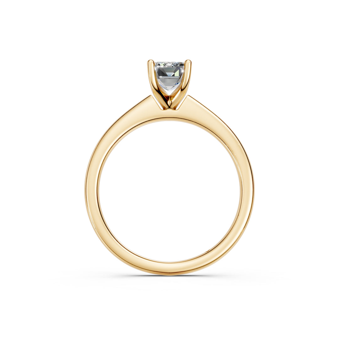 Malya Emerald Solitaire Diamond Womens Ring