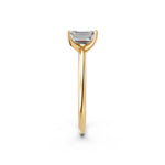 Load image into Gallery viewer, Malya Emerald Solitaire Diamond Womens Ring
