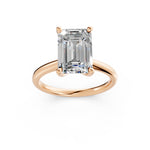 Load image into Gallery viewer, Maara Emerald Solitaire Diamond Womens Ring

