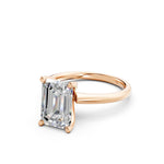 Load image into Gallery viewer, Maara Emerald Solitaire Diamond Womens Ring
