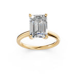 Load image into Gallery viewer, Maara Emerald Solitaire Diamond Womens Ring
