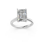 Load image into Gallery viewer, Lunara Emerald Solitaire Diamond Womens Ring
