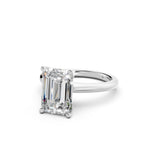 Load image into Gallery viewer, Lunara Emerald Solitaire Diamond Womens Ring
