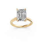 Load image into Gallery viewer, Lunara Emerald Solitaire Diamond Womens Ring
