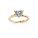 Load image into Gallery viewer, Liyana Heart Solitaire Diamond Womens Ring
