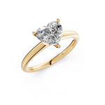 Load image into Gallery viewer, Liyana Heart Solitaire Diamond Womens Ring
