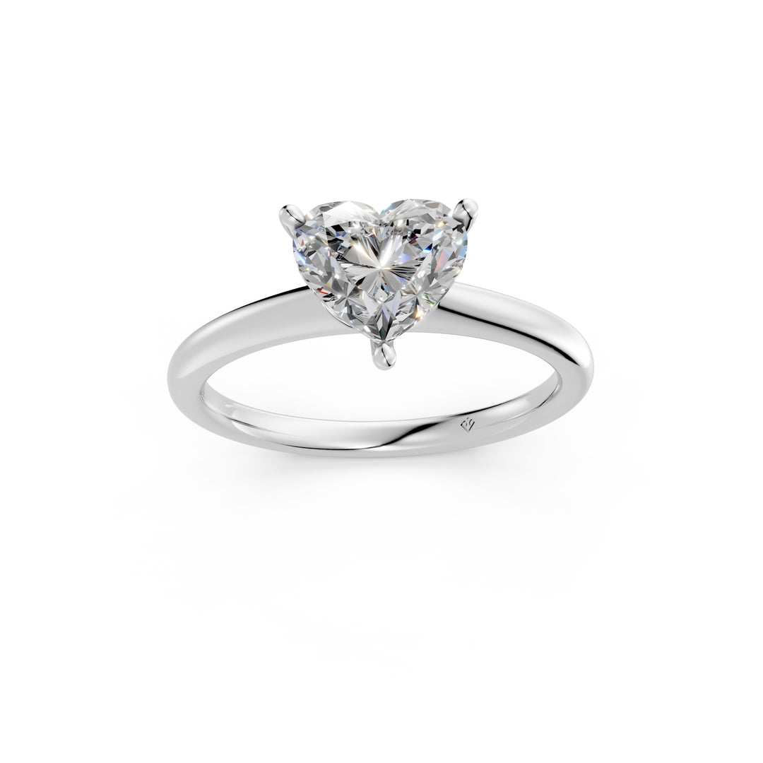 Liyana Heart Solitaire Diamond Womens Ring