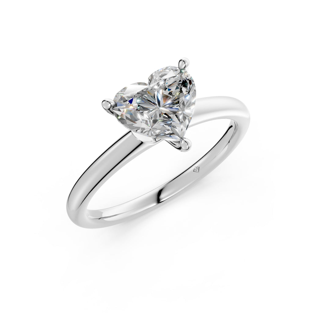 Liyana Heart Solitaire Diamond Womens Ring