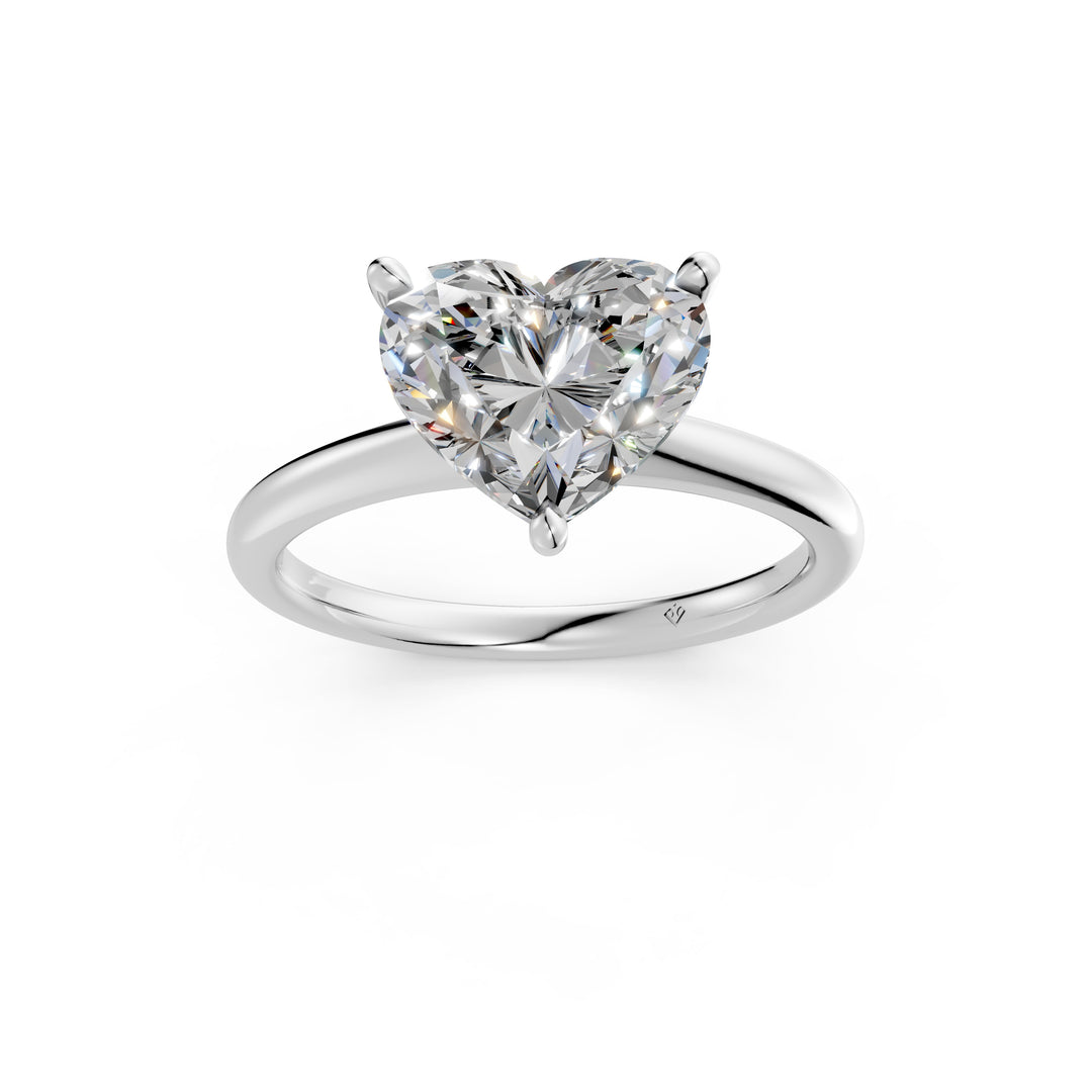 Lirra Heart Solitaire Diamond Womens Ring
