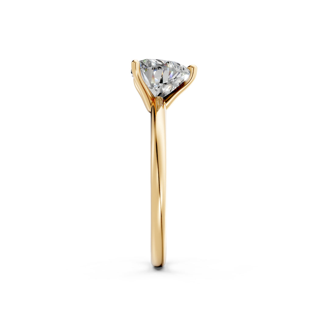 Lirra Heart Solitaire Diamond Womens Ring