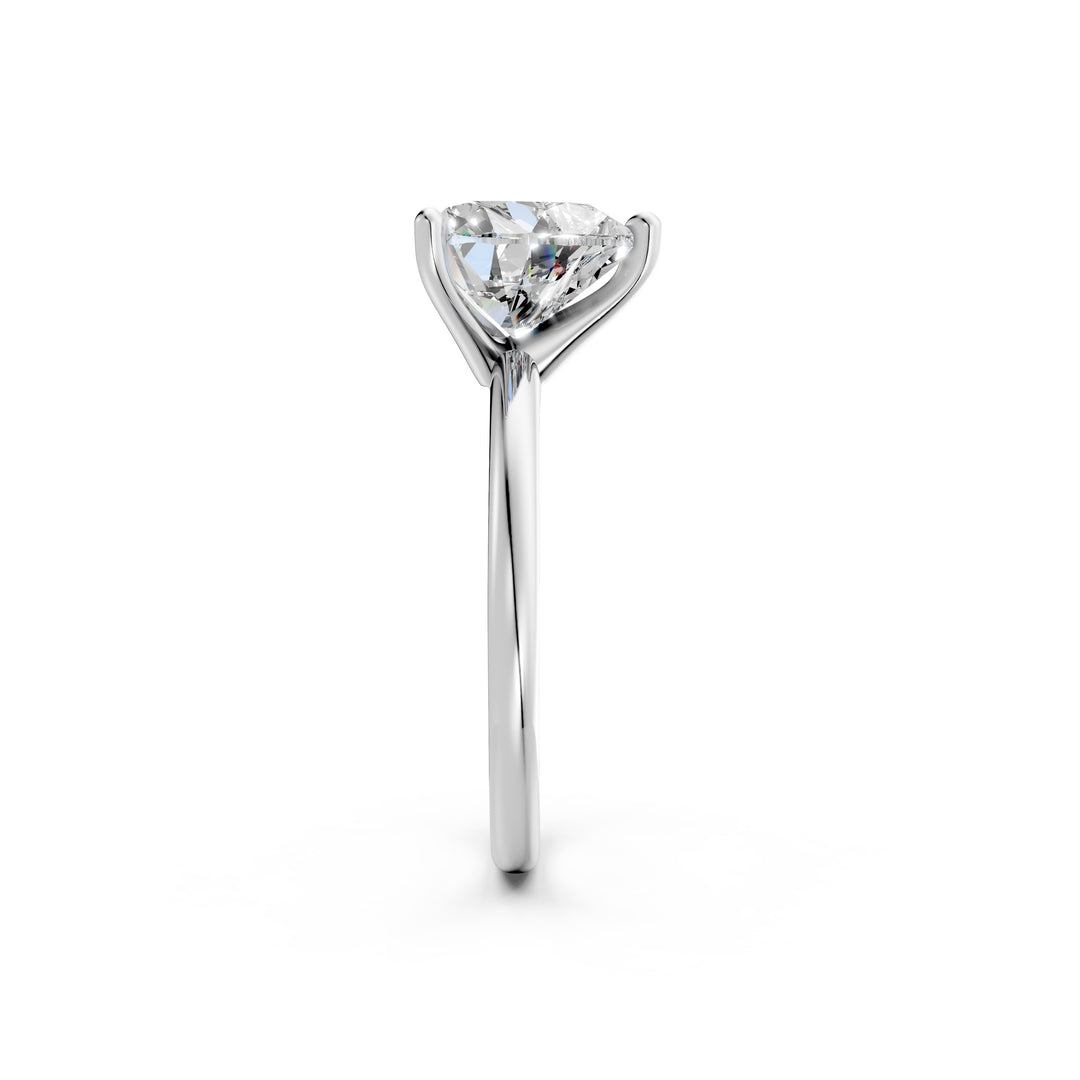 Liora Heart Solitaire Diamond Womens Ring