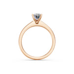 Load image into Gallery viewer, Lavya Oval Solitaire Diamond Womens Ring
