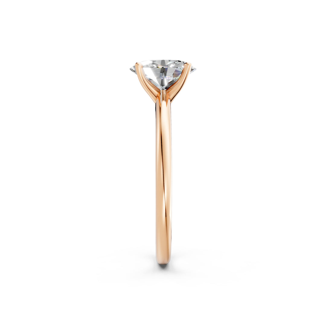 Lavya Oval Solitaire Diamond Womens Ring