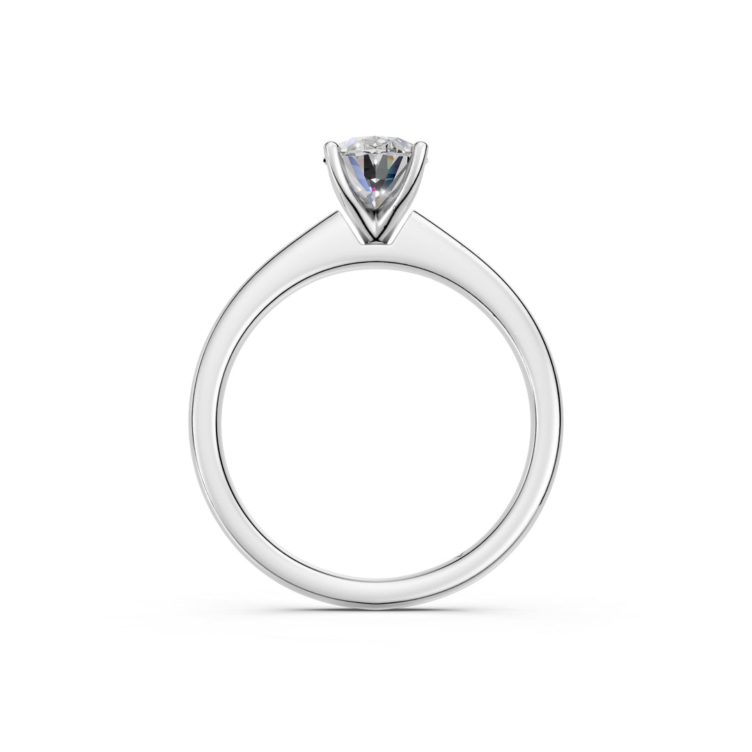 Lavya Oval Solitaire Diamond Womens Ring