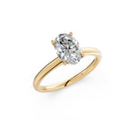 Load image into Gallery viewer, Lavya Oval Solitaire Diamond Womens Ring
