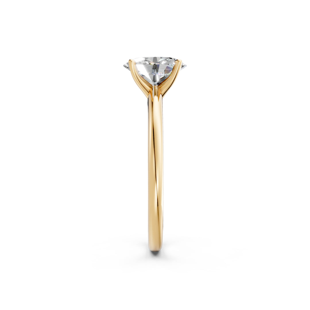 Lavya Oval Solitaire Diamond Womens Ring