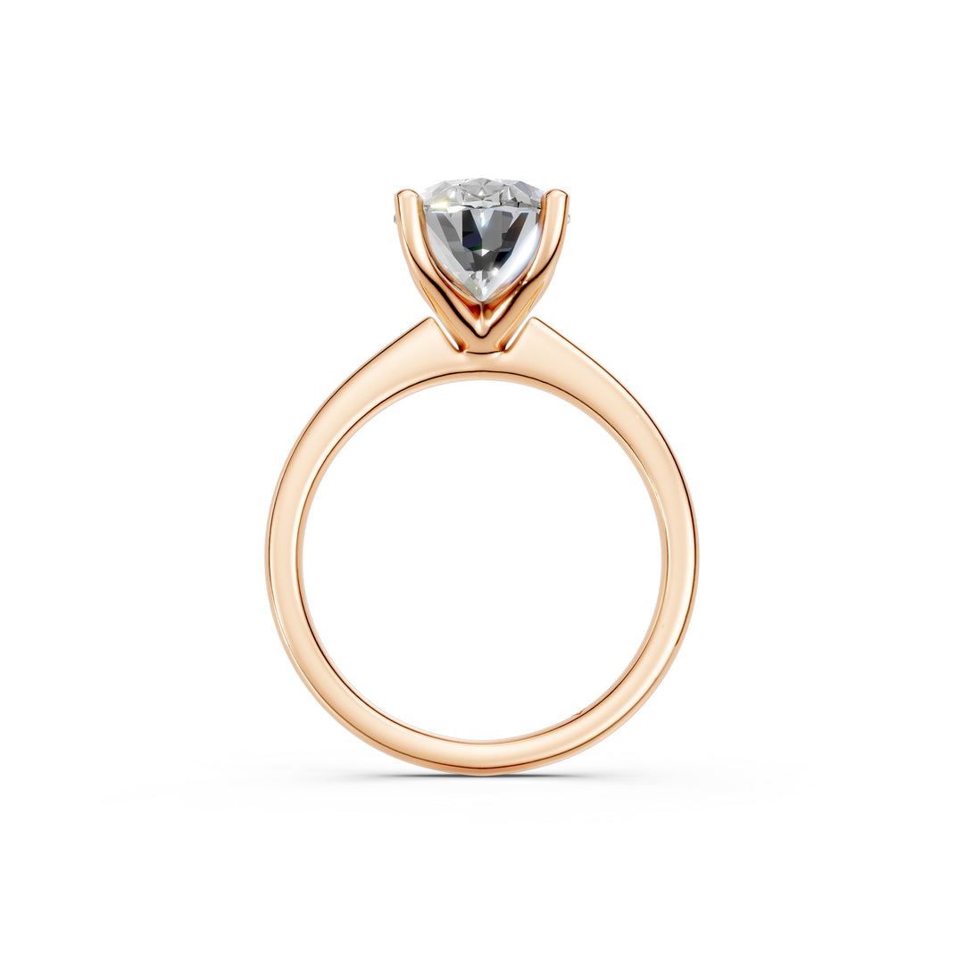 Lania Oval Solitaire Diamond Womens Ring