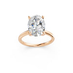 Load image into Gallery viewer, Lania Oval Solitaire Diamond Womens Ring

