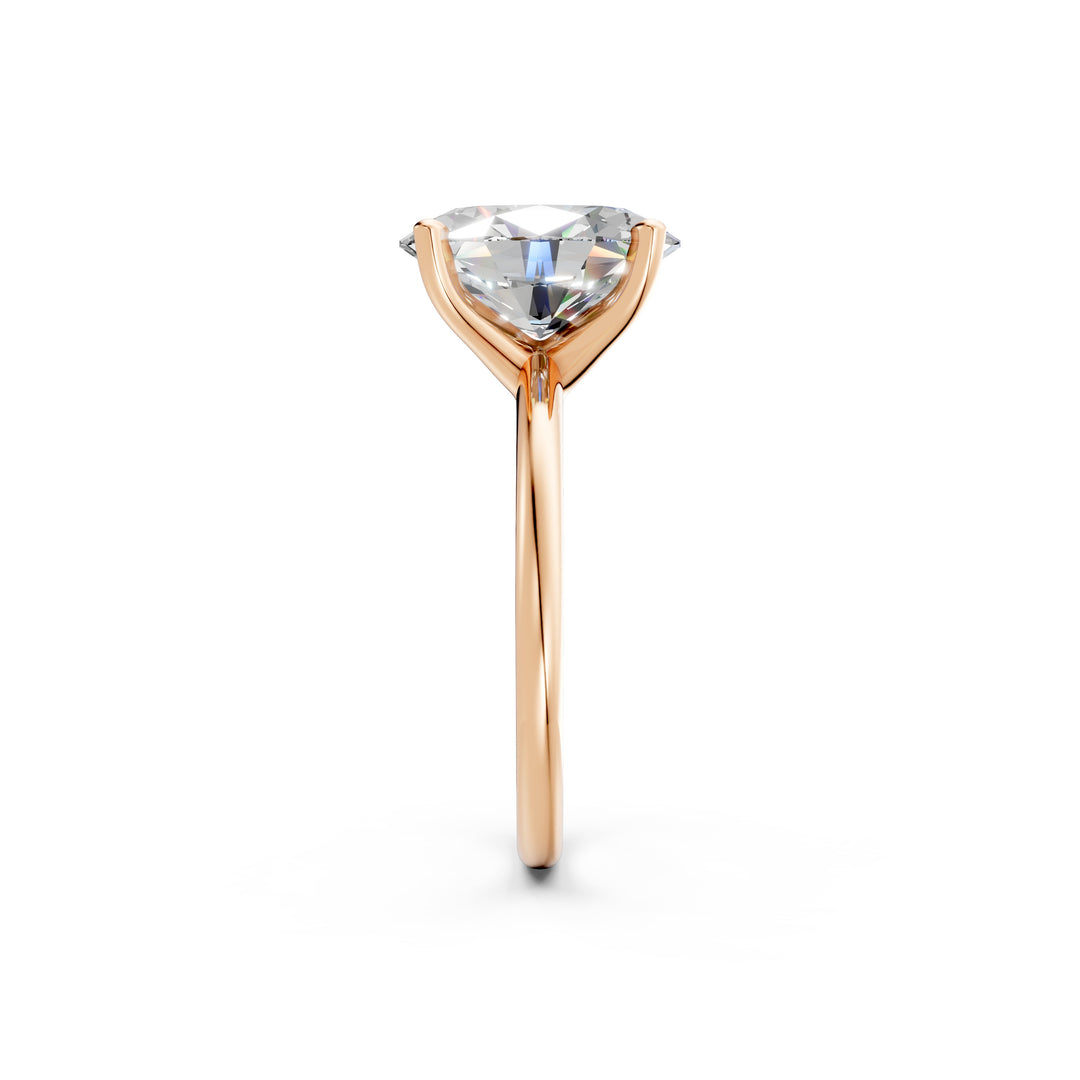 Lania Oval Solitaire Diamond Womens Ring