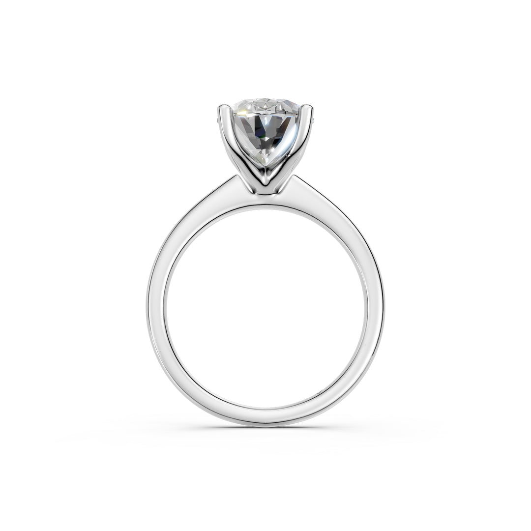 Lania Oval Solitaire Diamond Womens Ring