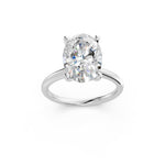 Load image into Gallery viewer, Lania Oval Solitaire Diamond Womens Ring
