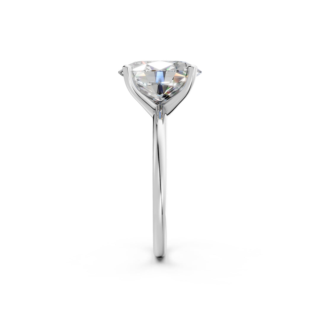 Lania Oval Solitaire Diamond Womens Ring