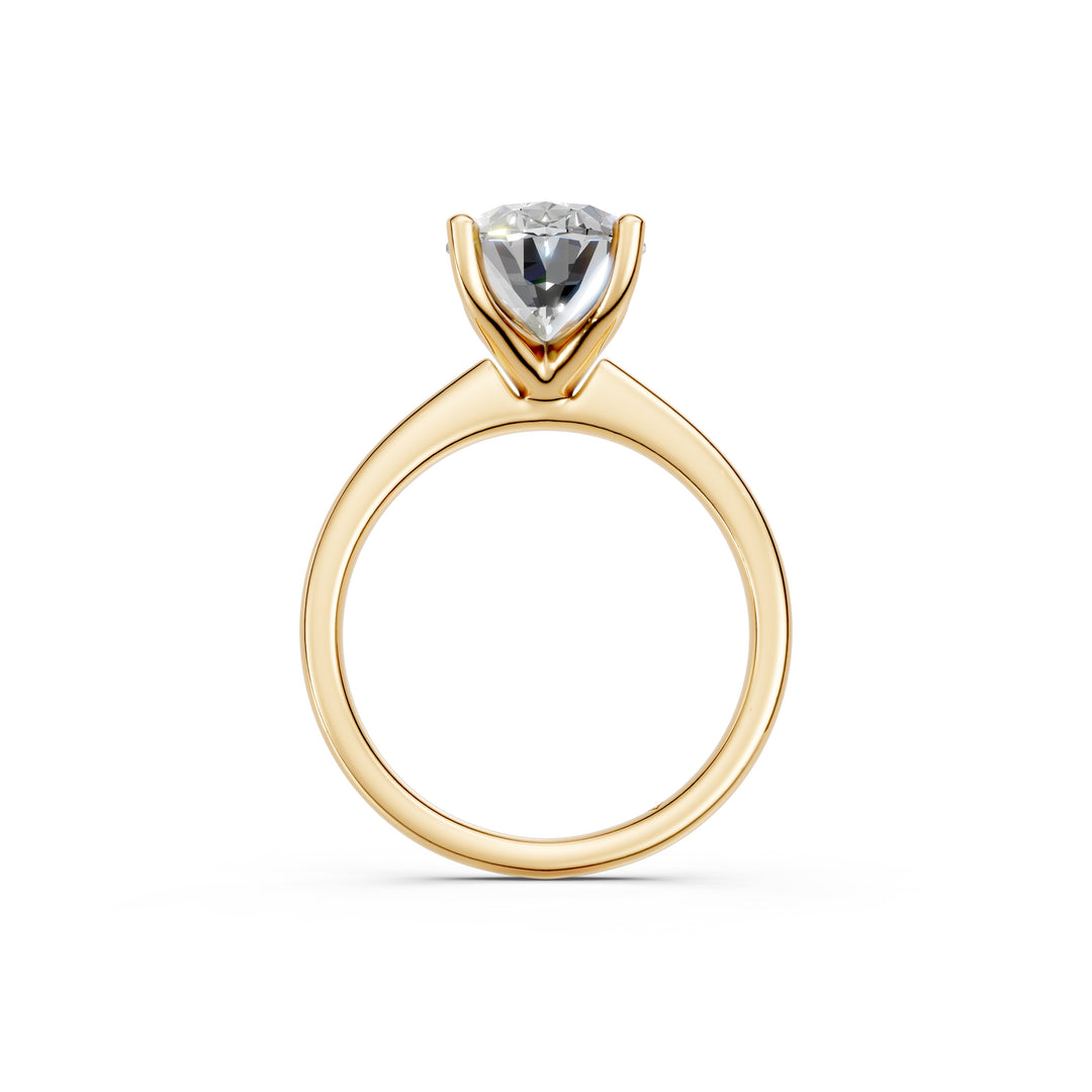 Lania Oval Solitaire Diamond Womens Ring