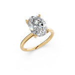 Load image into Gallery viewer, Lania Oval Solitaire Diamond Womens Ring
