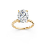 Load image into Gallery viewer, Lania Oval Solitaire Diamond Womens Ring
