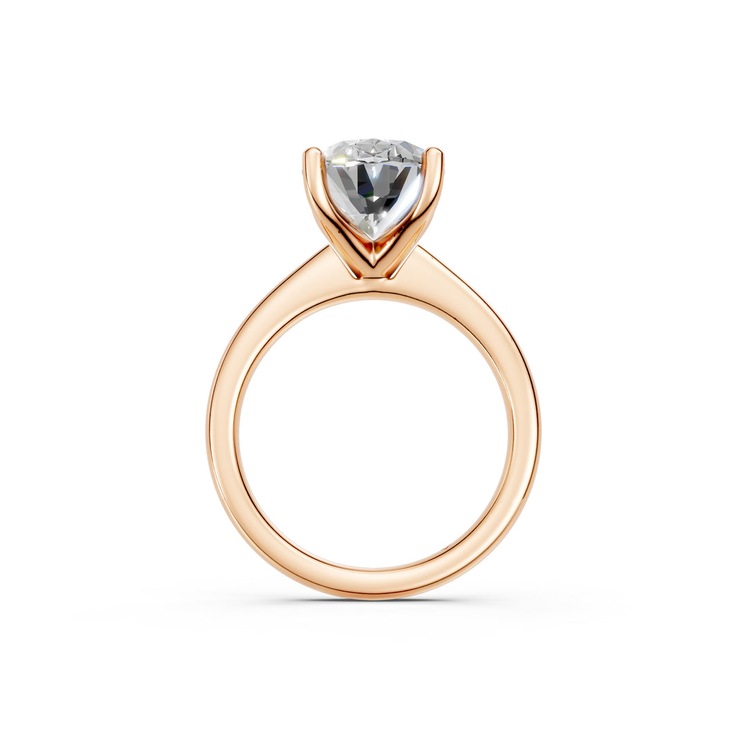 Laira Oval Solitaire Diamond Womens Ring