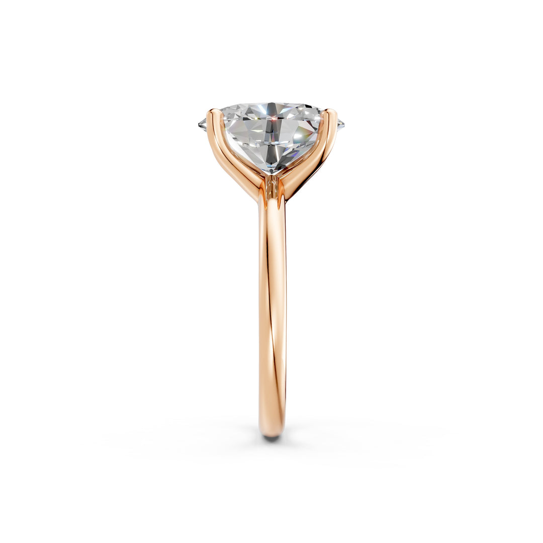 Laira Oval Solitaire Diamond Womens Ring
