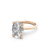 Load image into Gallery viewer, Laira Oval Solitaire Diamond Womens Ring
