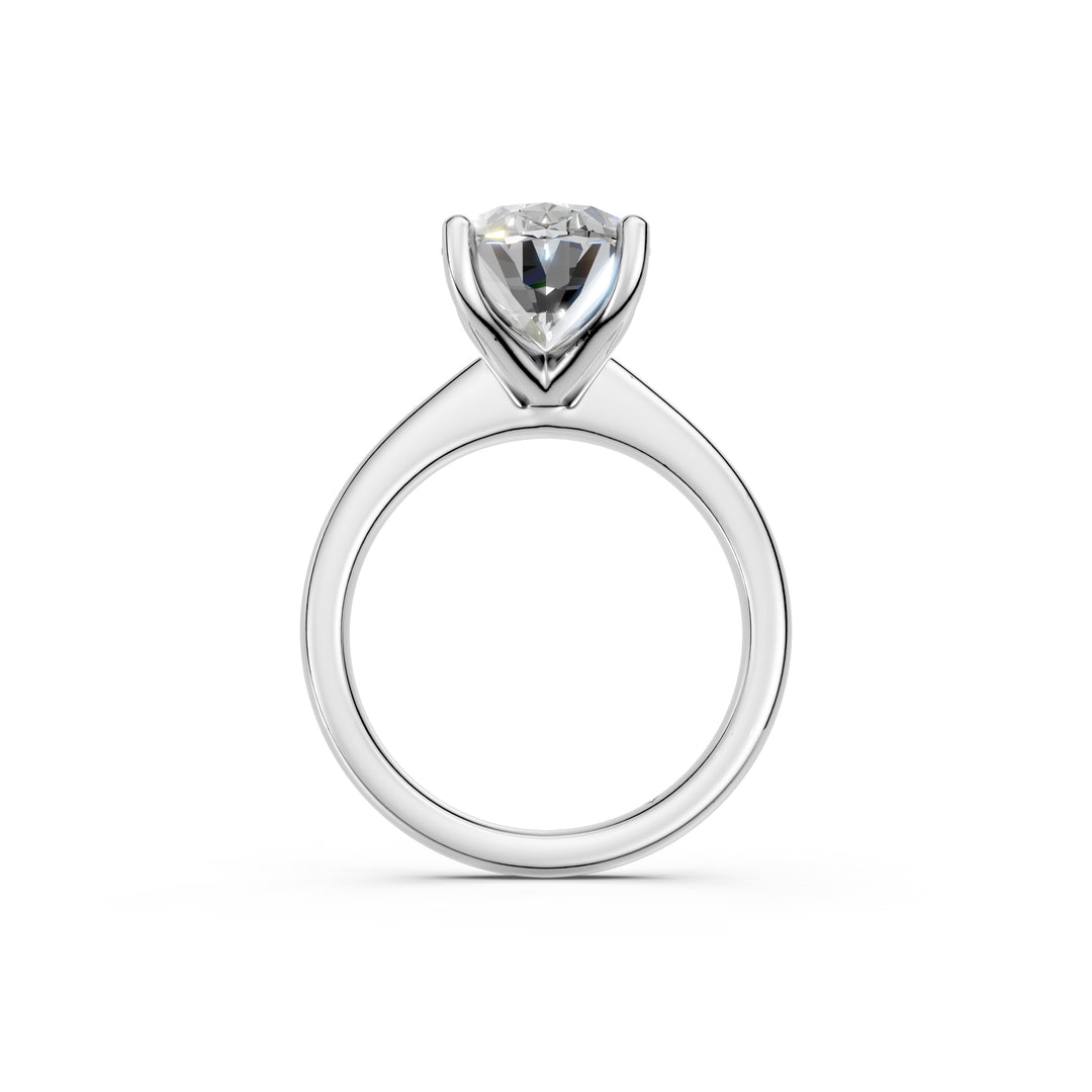 Laira Oval Solitaire Diamond Womens Ring
