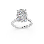 Load image into Gallery viewer, Laira Oval Solitaire Diamond Womens Ring
