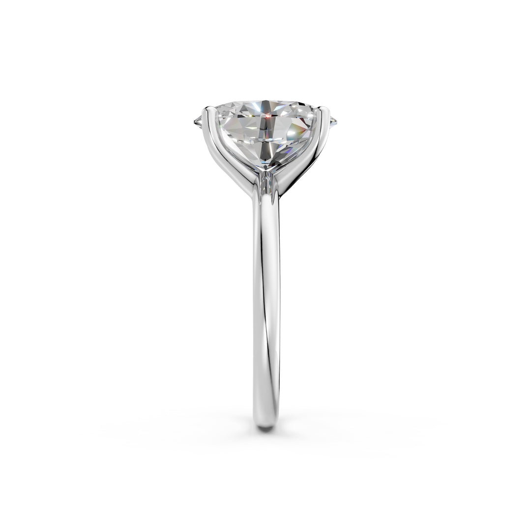 Laira Oval Solitaire Diamond Womens Ring