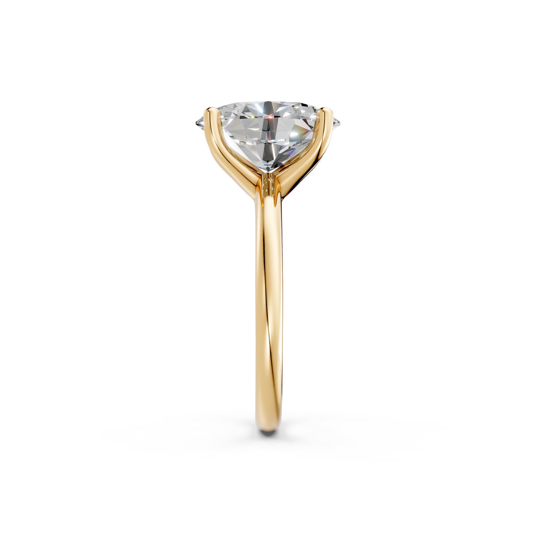 Laira Oval Solitaire Diamond Womens Ring