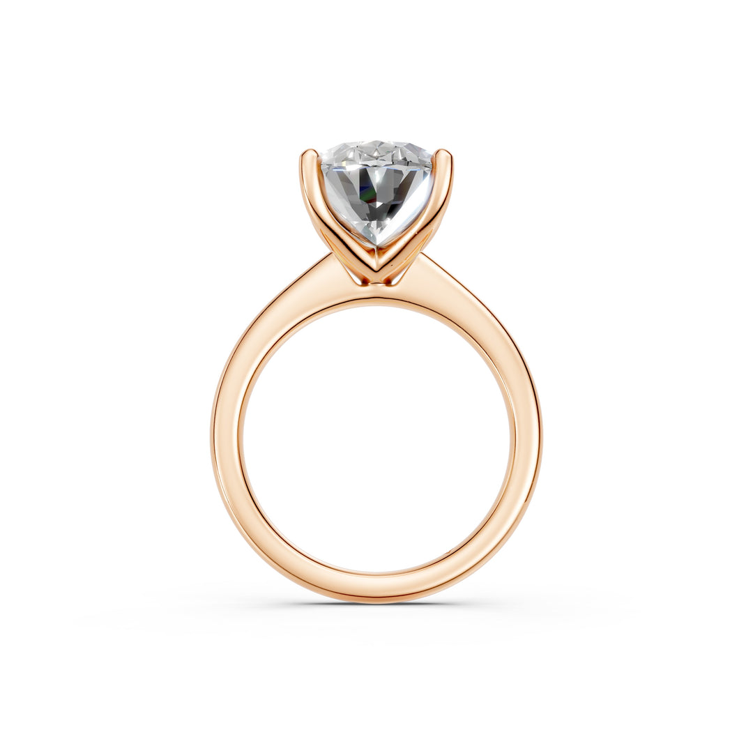 Laara Oval Solitaire Diamond Womens Ring