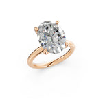 Load image into Gallery viewer, Laara Oval Solitaire Diamond Womens Ring

